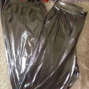 Sincerely Jules Silver Wide Leg Pants